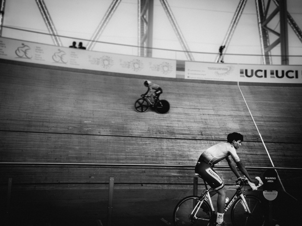 Israel National Olympic Velodrome Banked Track Photography by Yarnin Peled